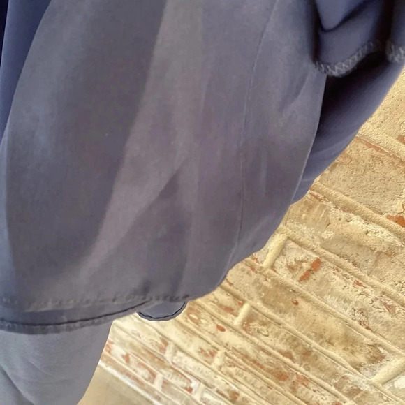 Alfred Angelo Navy Halter Beadwork Maid of Honor Prom Dress - Picture 4 of 15